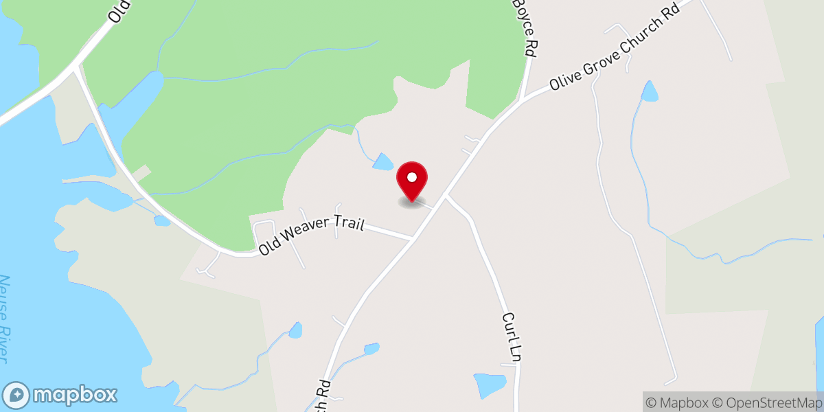 Map showing location of Newby's Farm