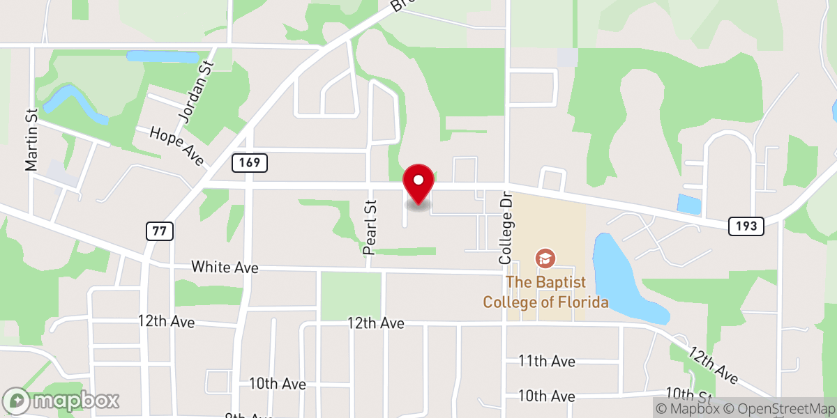 Map showing location of Harmony Baptist Mission Church, Inc.