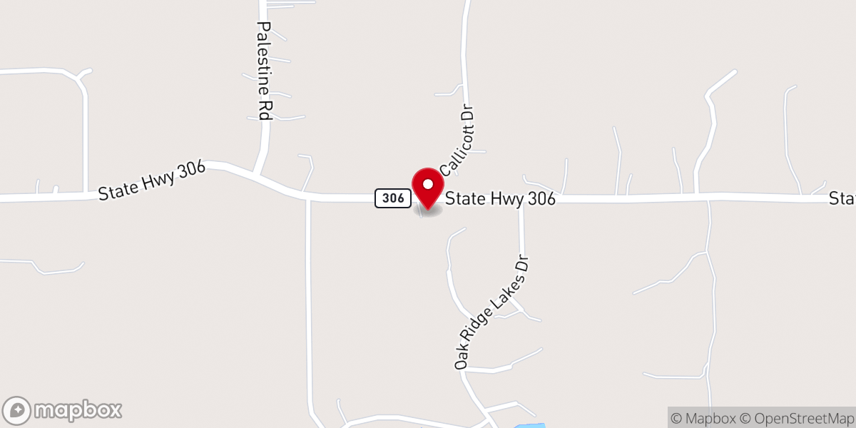 Map showing location of Liberty M.B. Church
