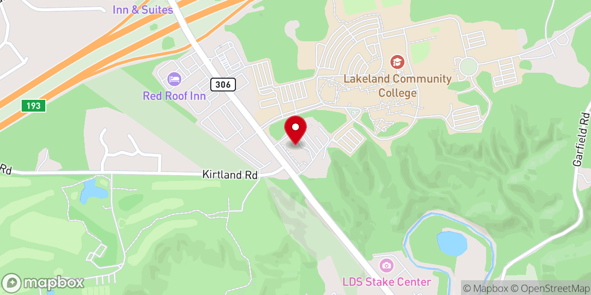 Map showing location of Willo-Hill Baptist Church