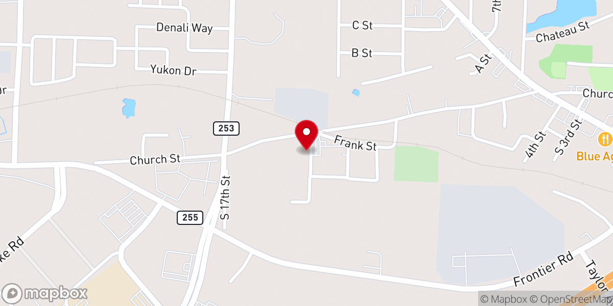 Map showing location of Sacred Heart of Mary Annex