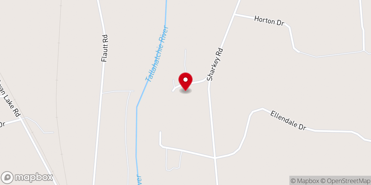 Map showing location of Mount Moriah Church