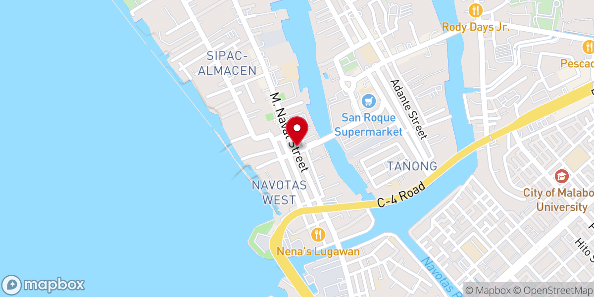 Map showing location of San Ildefonso Parish Church - Navotas East, Navotas City (Diocese of Kalookan)