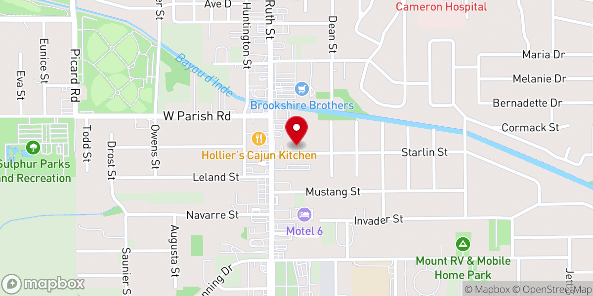 Map showing location of New Beginnings Church