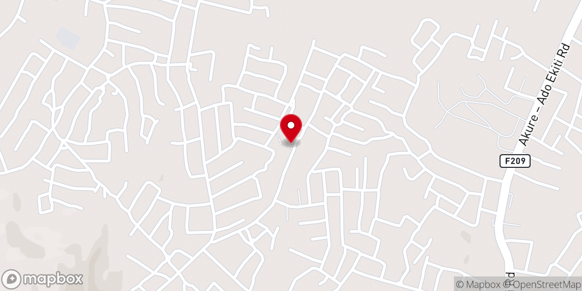 Map showing location of RCCG SOG Parish