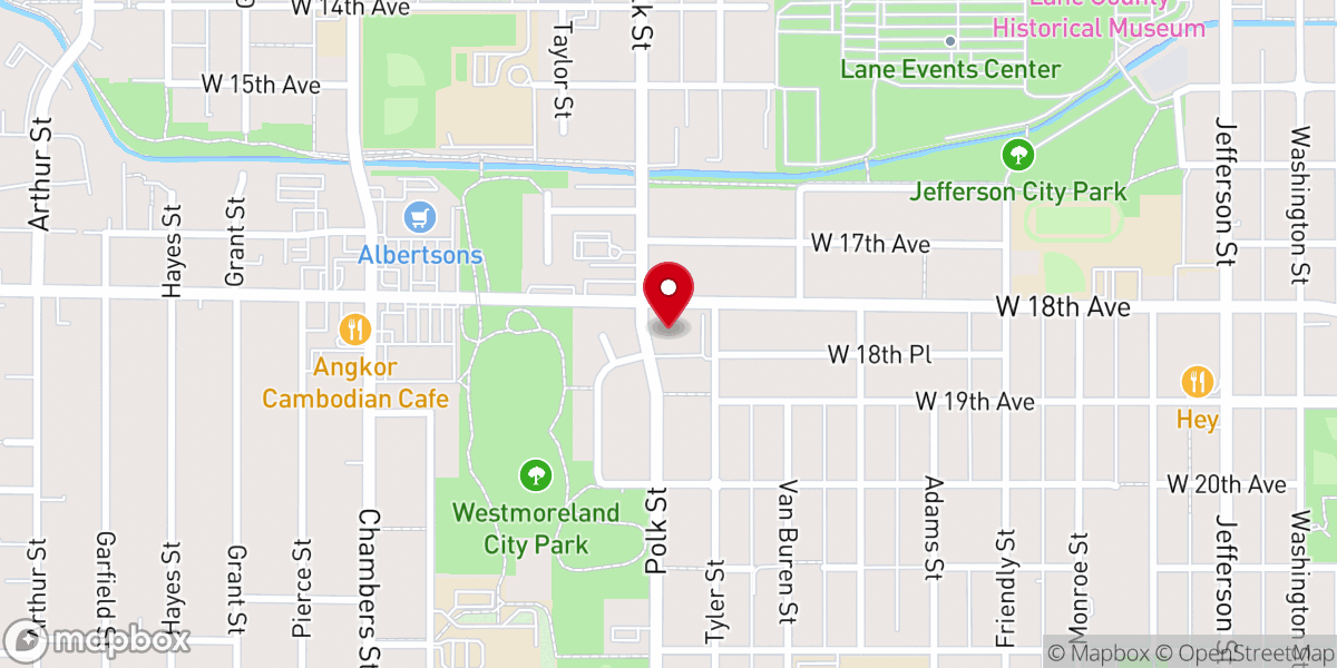 Map showing location of Faith Avenue Church