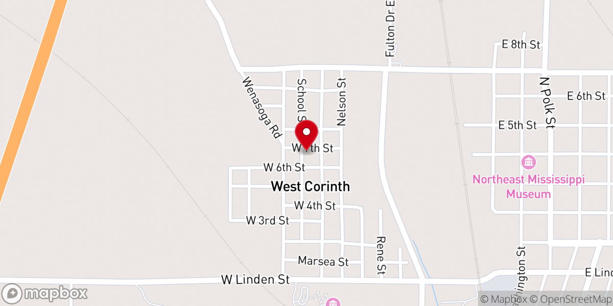 Map showing location of City of Refuge Church