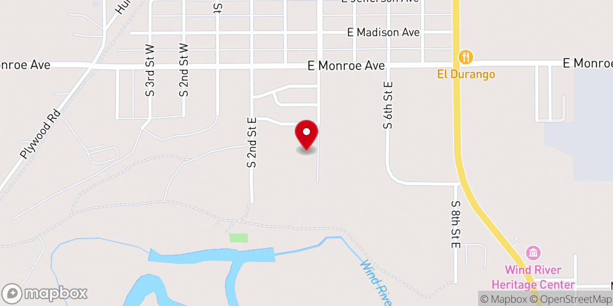 Map showing location of Wesley Bible Missionary Church