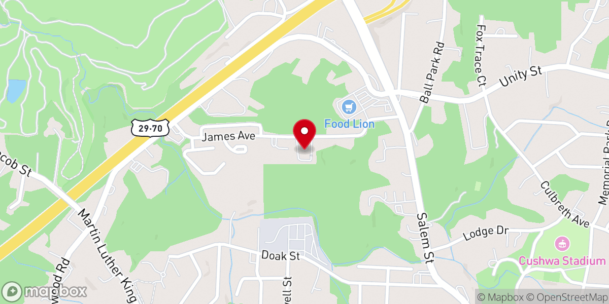 Map showing location of Central United Methodist Church