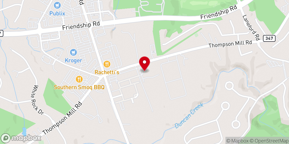 Map showing location of Oaks At Braselton