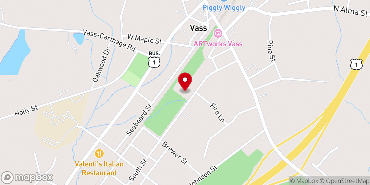 Map showing location of Open Arms Community Church