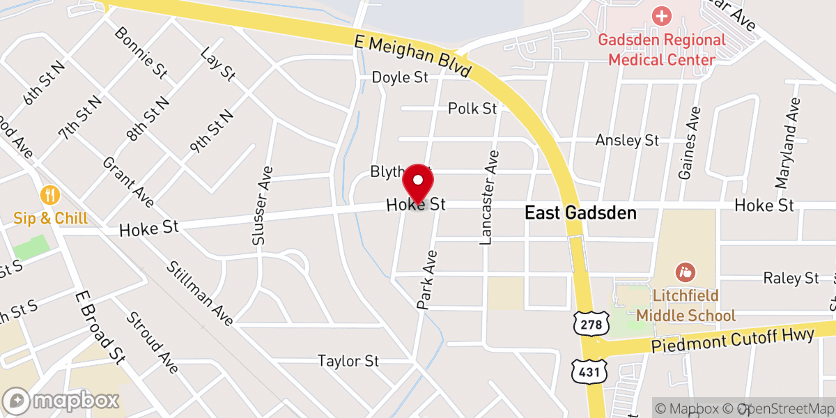 Map showing location of Iglesia Pentecostal Unida (UPCI)
