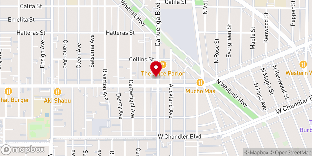 Map showing location of La Casa Del Mejor Amigo