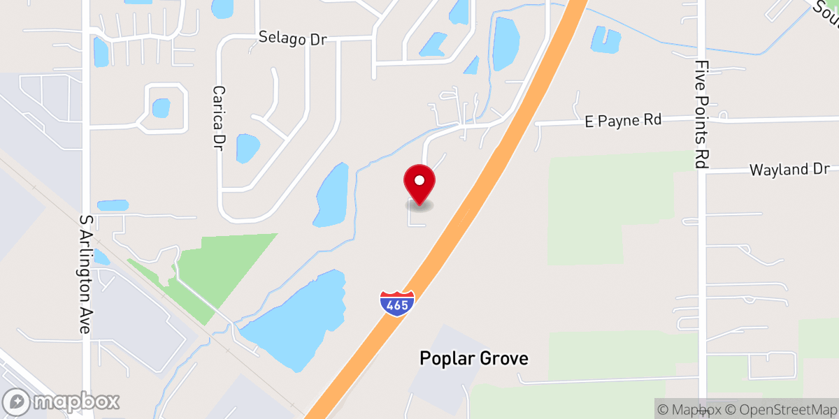 Map showing location of The Bible Church Of Indianapolis