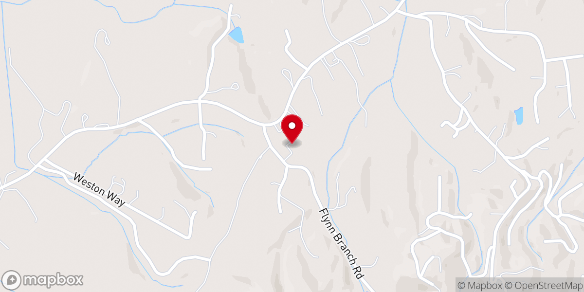 Map showing location of Oak Forest Baptist Church