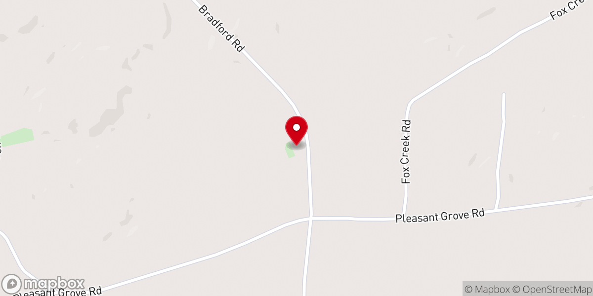Map showing location of Youngs Chapel Church