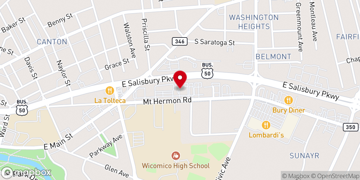 Map showing location of New Life Christian Center Inc