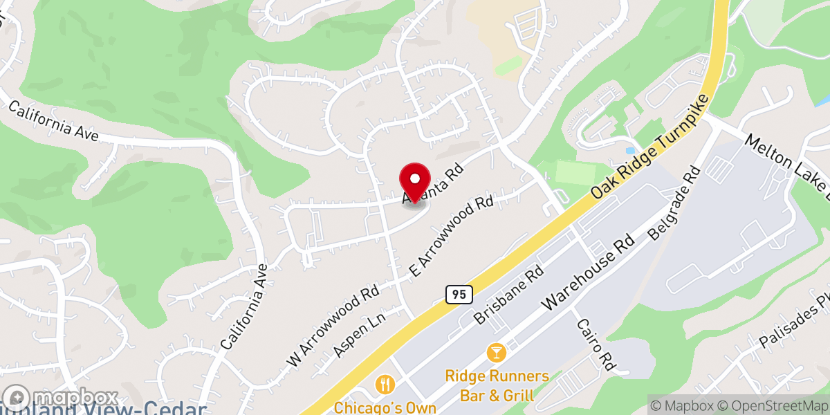 Map showing location of Calvary Lighthouse Church