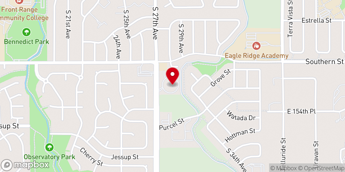 Map showing location of First Presbyterian Church