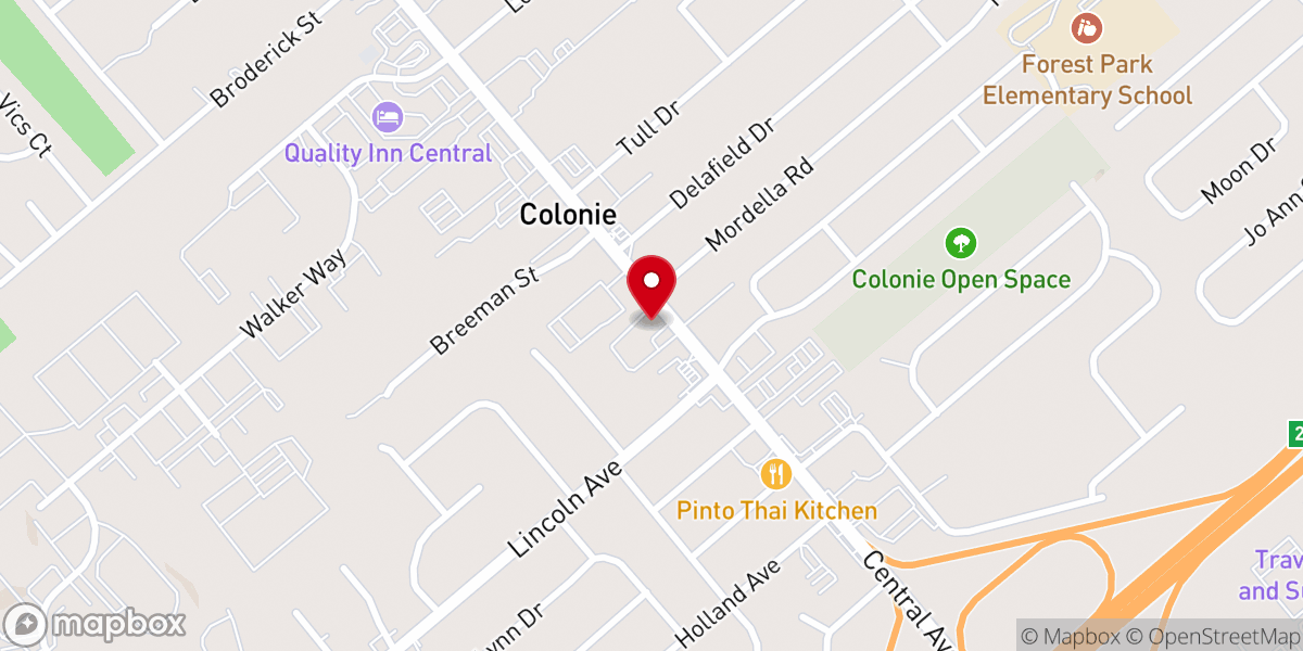 Map showing location of Petersburgh United Methodist Church