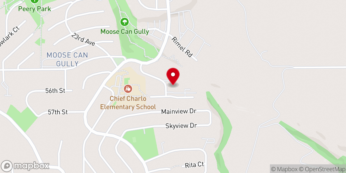 Map showing location of Missoula Alliance Church
