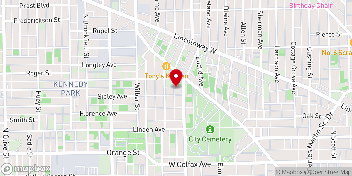 Map showing location of Bethesda Christian Ministry