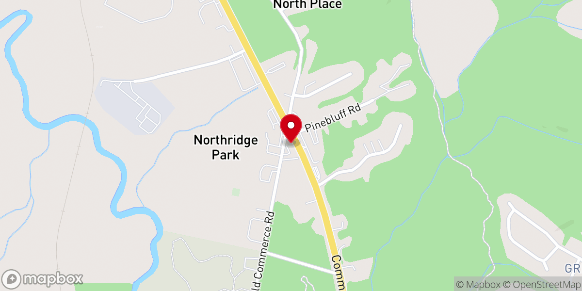 Map showing location of New Beginning Non-Denominational Church