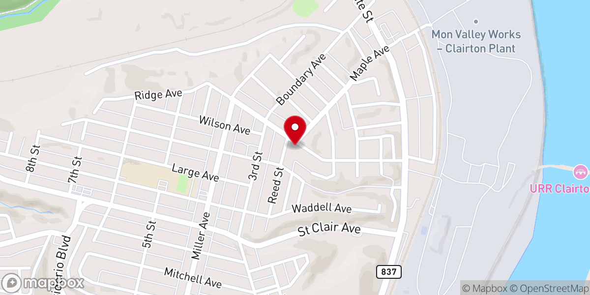 Map showing location of St Clare of Assisi Church - Triumph of the Holy Cross Parish