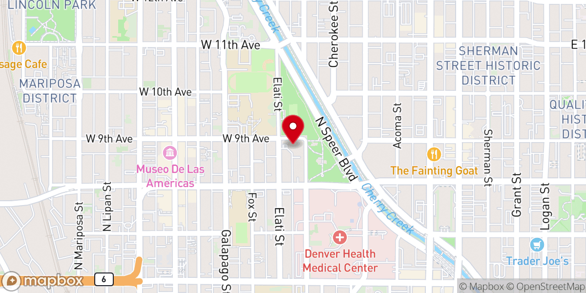 Map showing location of First Mennonite Church
