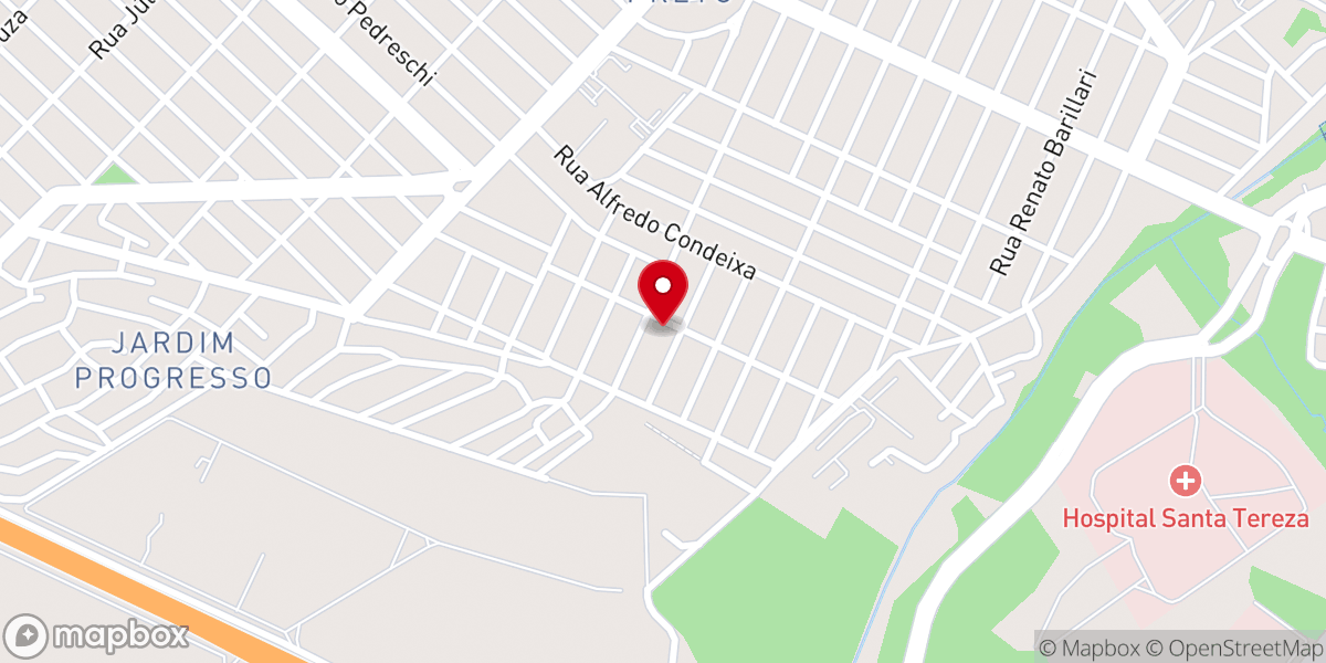 Map showing location of Igreja Pentecostal Chamas de Fogo