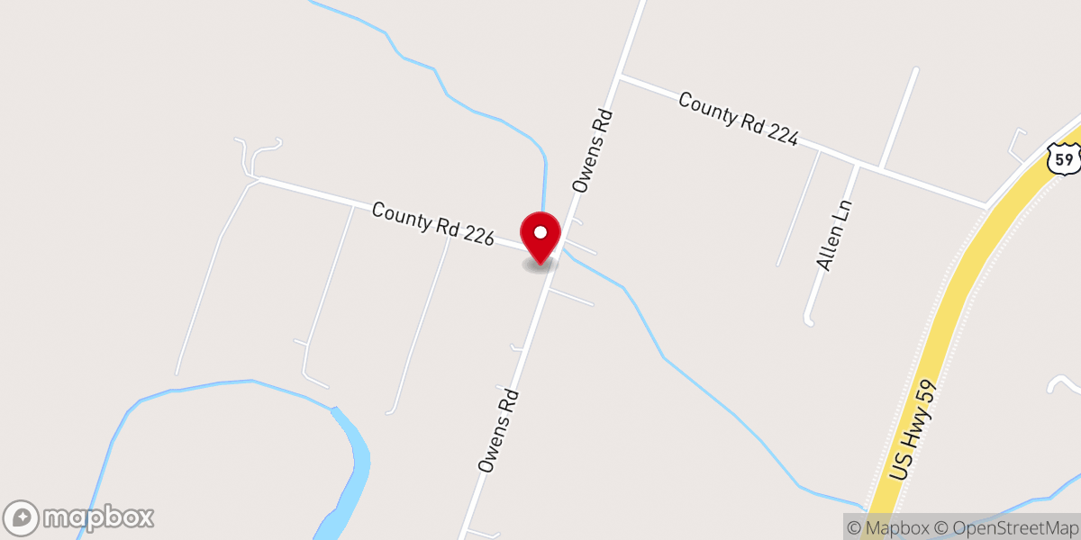 Map showing location of New Zion Bethel Church