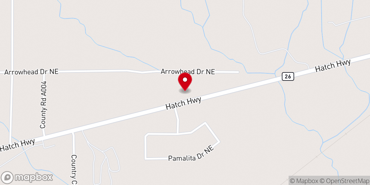 Map showing location of Mt. Calvary Baptist Church