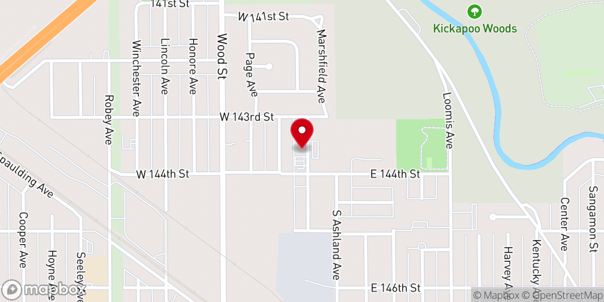 Map showing location of True Vine MB Church
