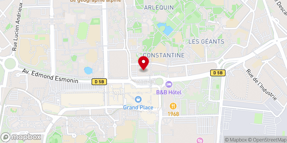 Map showing location of CMCI - Eglise de Grenoble