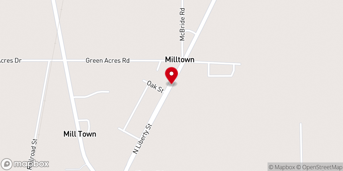 Map showing location of Sanctuary Pentecostal Church