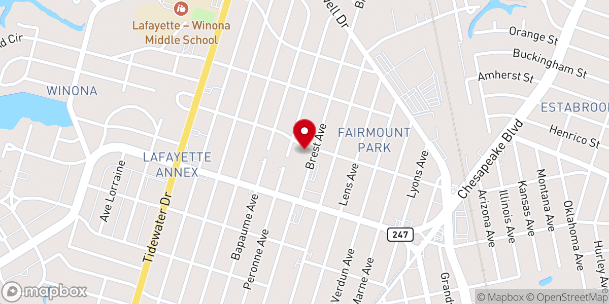 Map showing location of New Hope Christian Comm Center