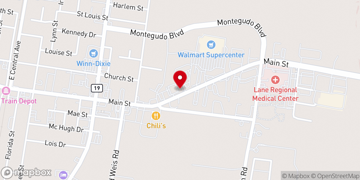 Map showing location of Lighthouse Outreaches