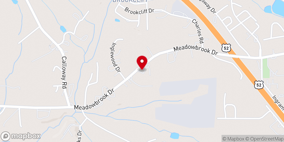 Map showing location of King Community Church