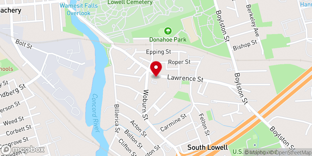 Map showing location of Lawrence Street Primitive Methodist