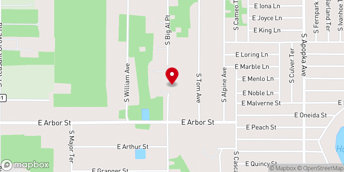 Map showing location of Hope Baptist Church | Inverness