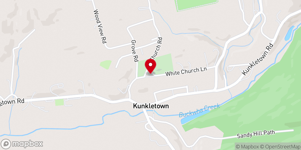 Map showing location of Saint Matthews Church