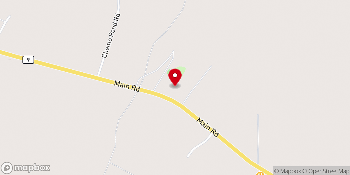 Map showing location of Eddington Town Office