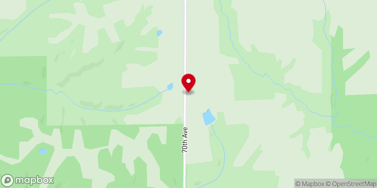 Map showing location of Alpine Log Church
