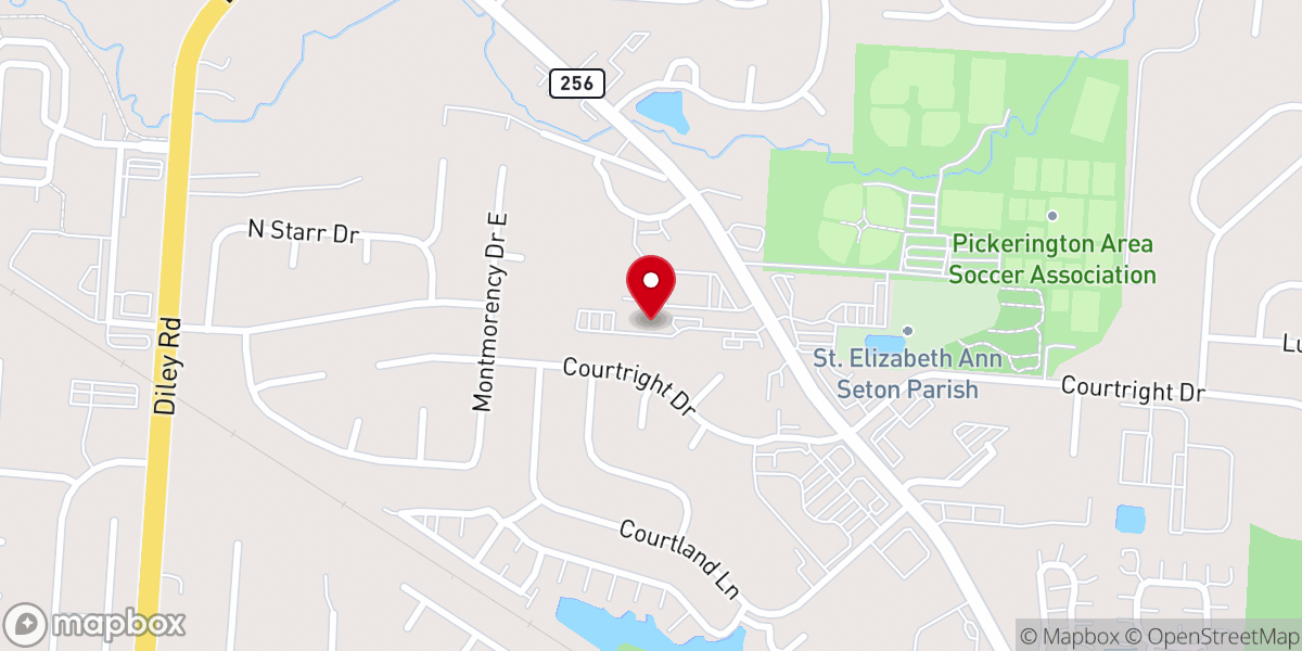 Map showing location of Logos Bible Church