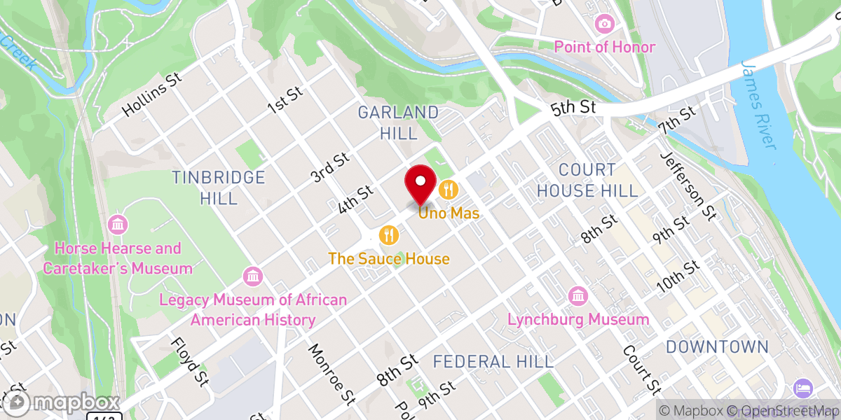 Map showing location of Jericho Baptist Missionary Chapel