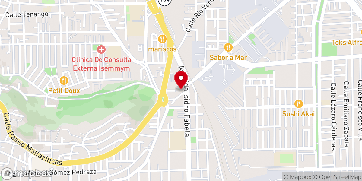 Map showing location of Parroquia de Nuestra Señora de los Ángeles