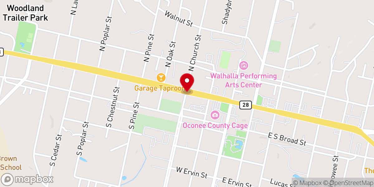 Map showing location of West union chapel