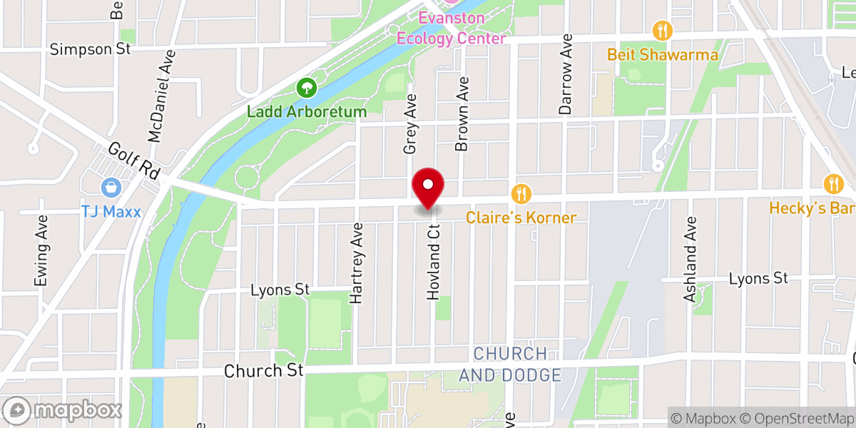 Map showing location of Mt Carmel Missionary Baptist Church