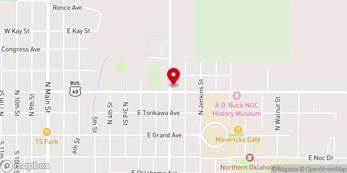 Map showing location of Church of Christ