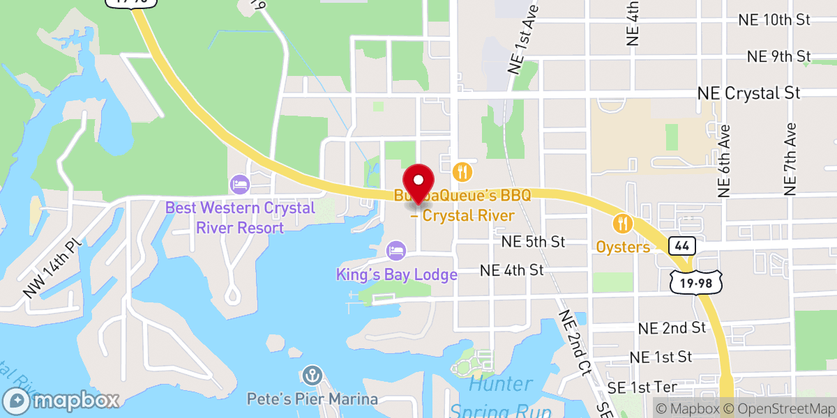 Map showing location of Majestic Wedding Chapel